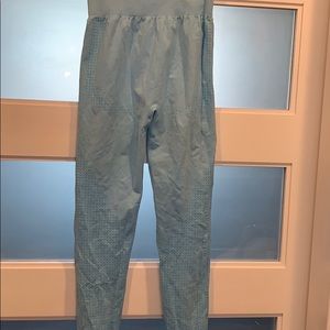 Baby blue seamless leggings